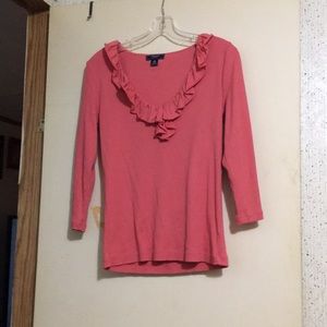 chaps 3/4 sleeve top sizeM